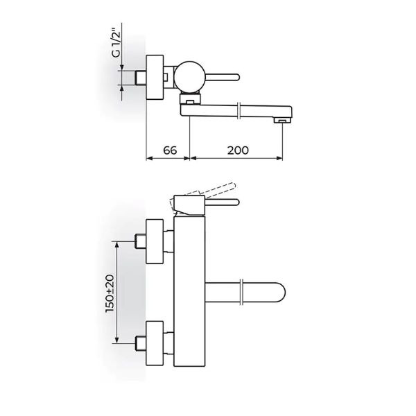 Baterija za sudoperu Zerro JZ32120 Rosan izliv 200mm