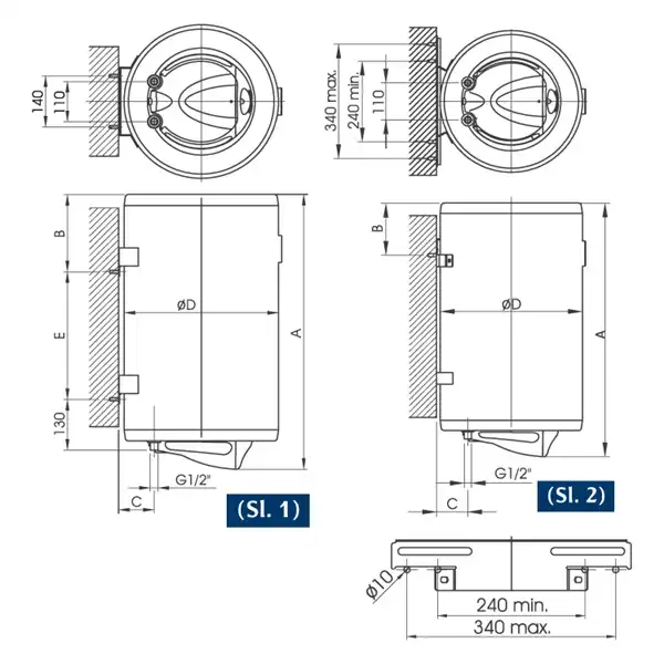 Bojler prohromski Elit inox Talas