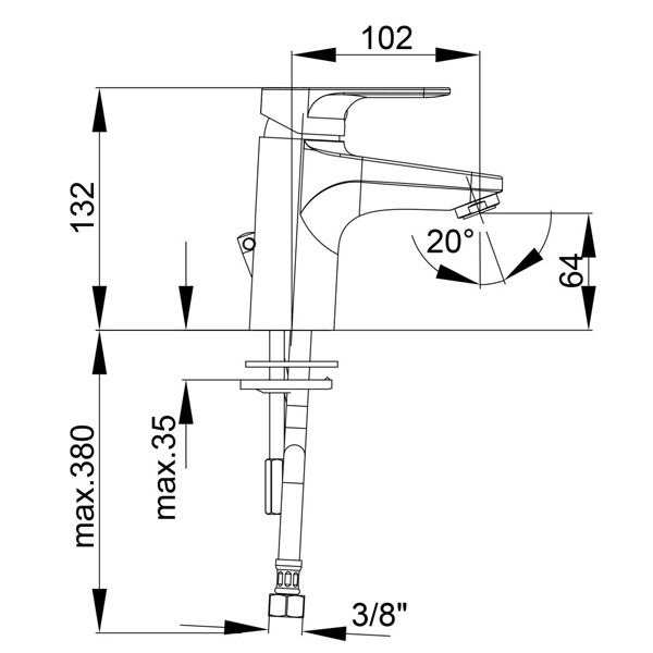 Baterija za umivaonik Infinity I10 Herz