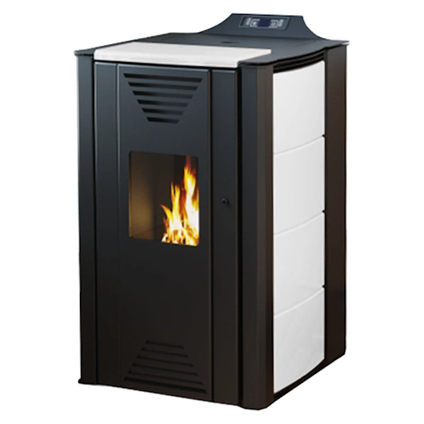 Kamin na pelet ThermoFlux Interio 25kW sa vodenim izmjenjivačem je namijenjen za spajanje na instalaciju centralnog grijanja.