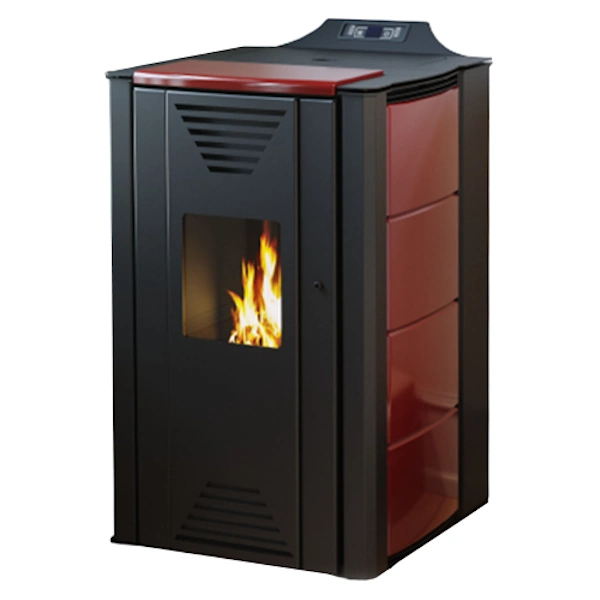 Kamin na pelet ThermoFlux Interio 25kW sa vodenim izmjenjivačem je namijenjen za spajanje na instalaciju centralnog grijanja.