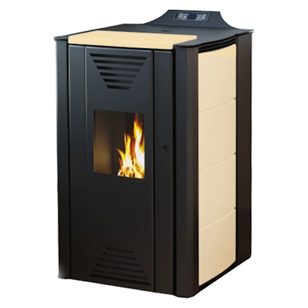 Kamin na pelet ThermoFlux Interio 25kW sa vodenim izmjenjivačem je namijenjen za spajanje na instalaciju centralnog grijanja.