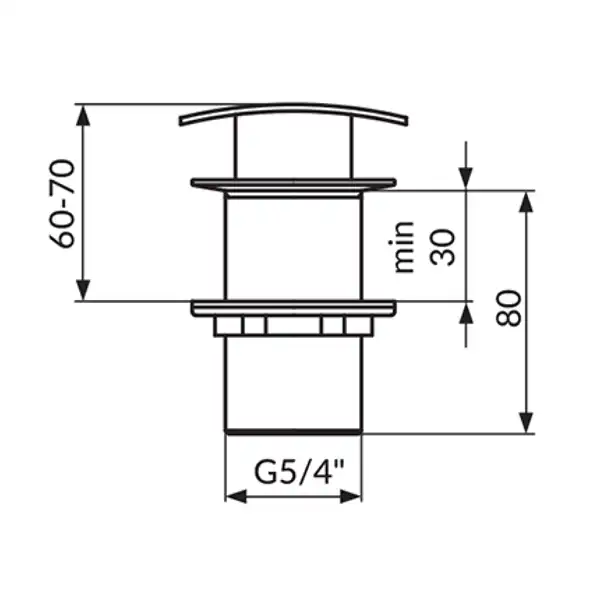 Gornji deo sifona JM249 hrom Rosan bez preliva predstavlja idealno rešenje za vaše kupatilo.