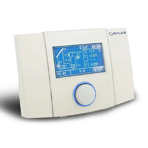 Kontroler solarnih krugova PCSol201 Salus je napredna elektronska jedinica dizajnirana za distribuciju toplote sa solarnih kolektora.