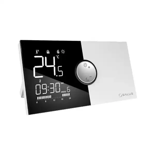 Termostat programski bežični Salus 091PRO RF je svestran i efikasan uređaj dizajniran za regulaciju temperature grejnih ili rashladnih sistema.