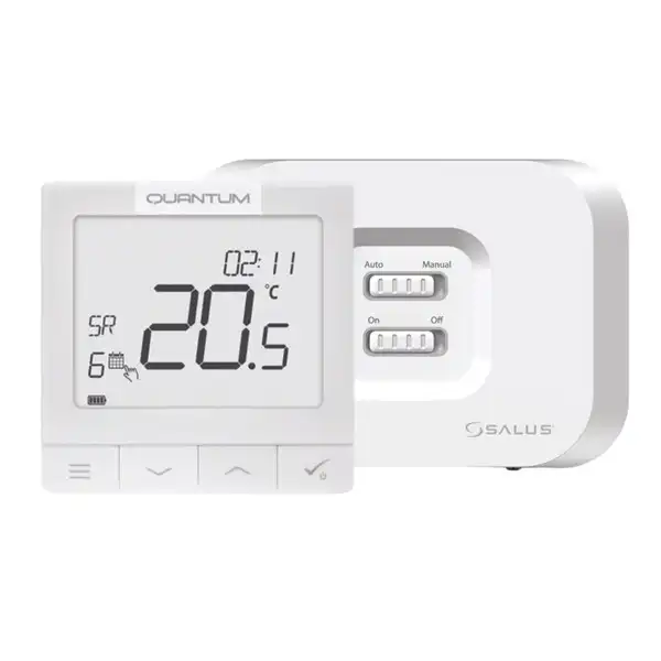 Termostat programski bežični Salus iT700 WIFI je ultra-tanki digitalni bežični smart termostat debljine svega 11 mm, dizajniran za moderno i precizno upravljanje sistemima grejanja i hlađenja.