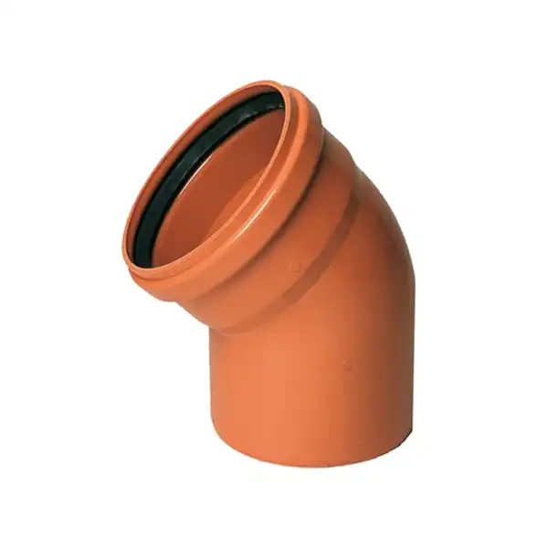KanalizacionI luk PVC 160x45° Valdom se koristi za otklanjanje i odvod svih vrsta otpadnih voda u sistemima kućne i ulične kanalizacije.